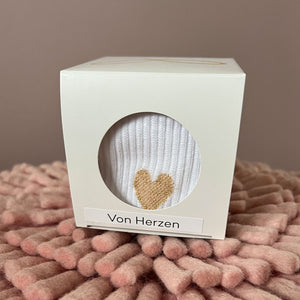 Geschenkset Socken -Box "von Herzen"