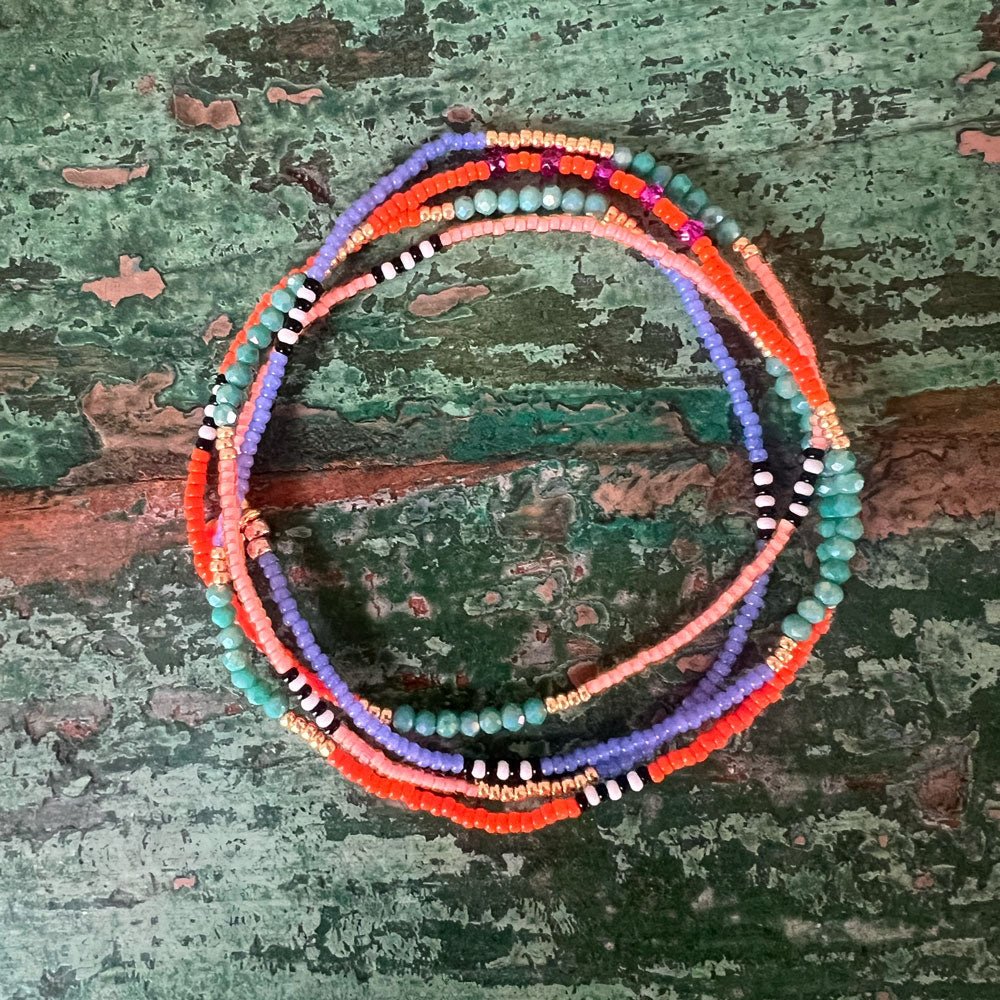 Armband/Kette Heartstring bunt - VACA VACA