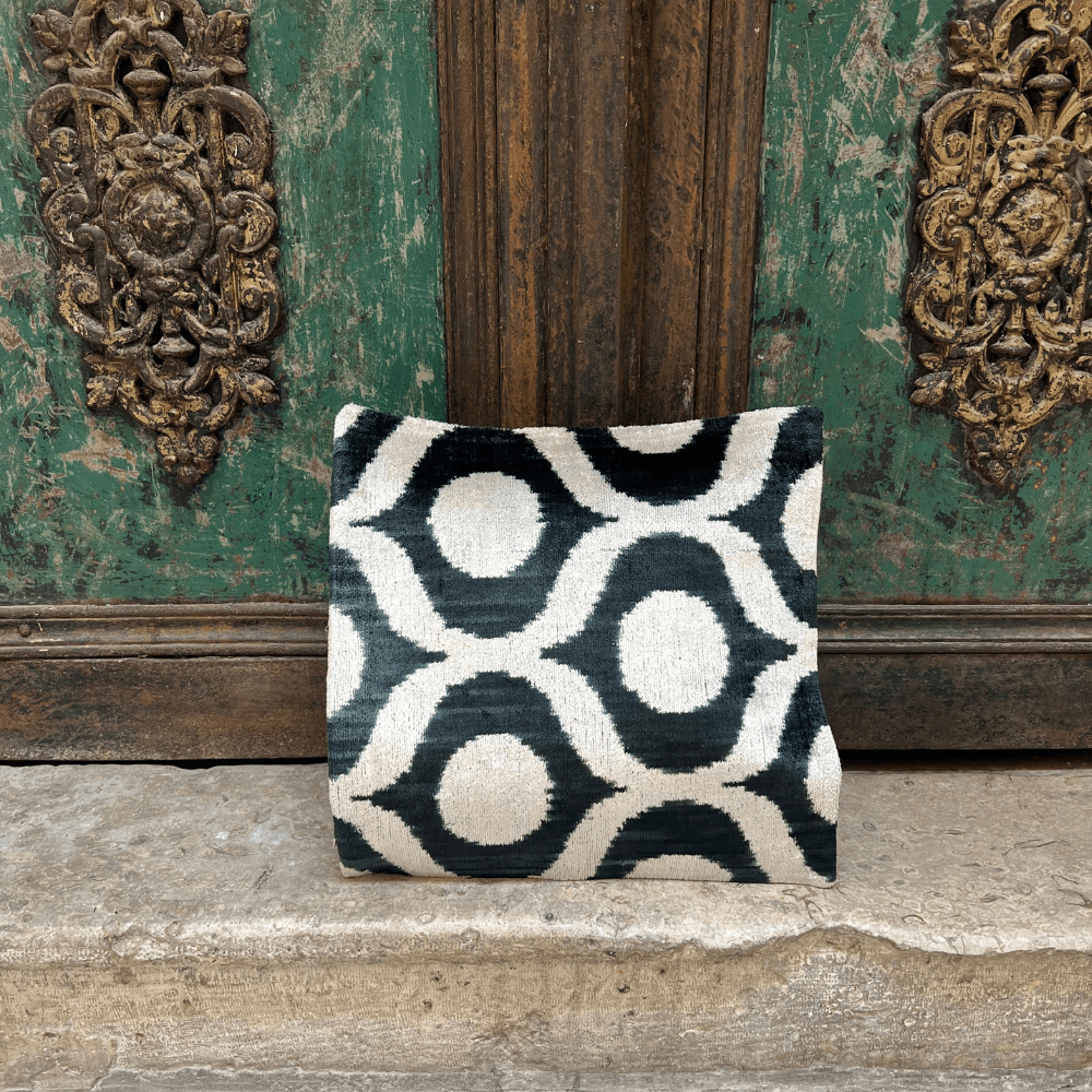 Set " Kissenhüllen Ikat - Samt - VACA VACA