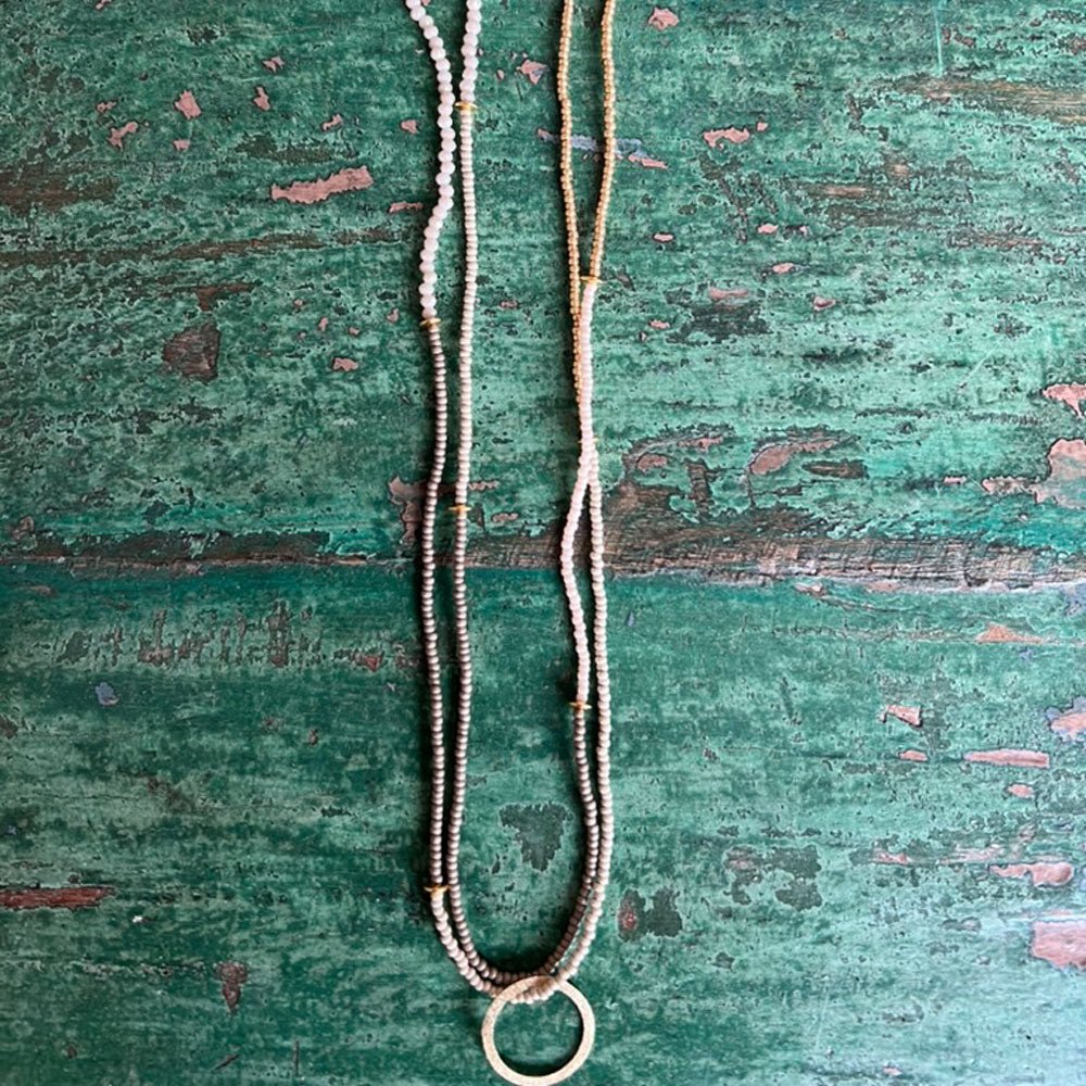Kette Heartstring sand ecru - VACA VACA