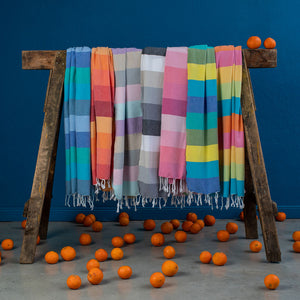 Hammam towel cotton rainbow 1427 - Ökotex certified