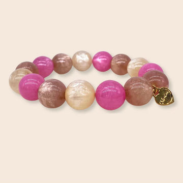 Perlenarmband Coloristers puder pink - VACA VACA