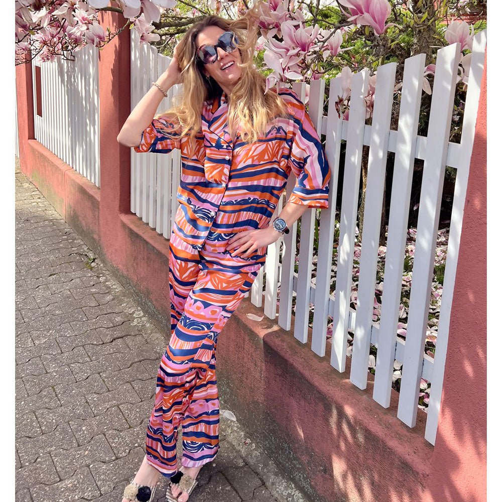 Day Pyjama von By Vivi Happy Stripes - VACA VACA