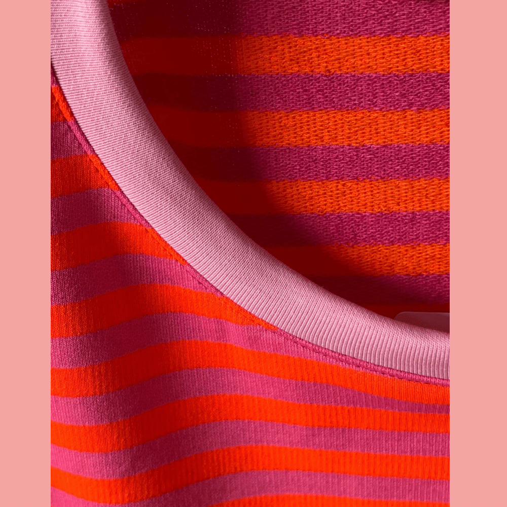 T-Shirt Salut lila/orange - VACA VACA