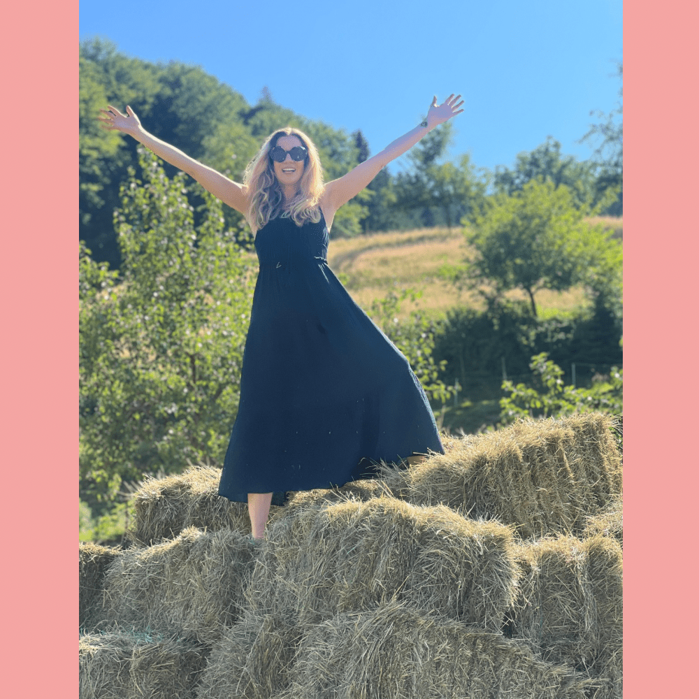 Ibiza - Kleid aus Musselin schwarz - VACA VACA