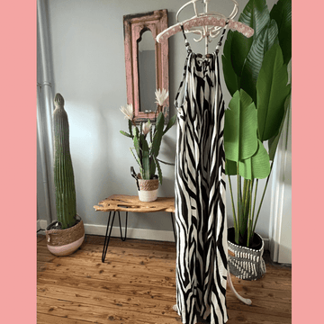 Zebrakleid mit Perlendetail - VACA VACA