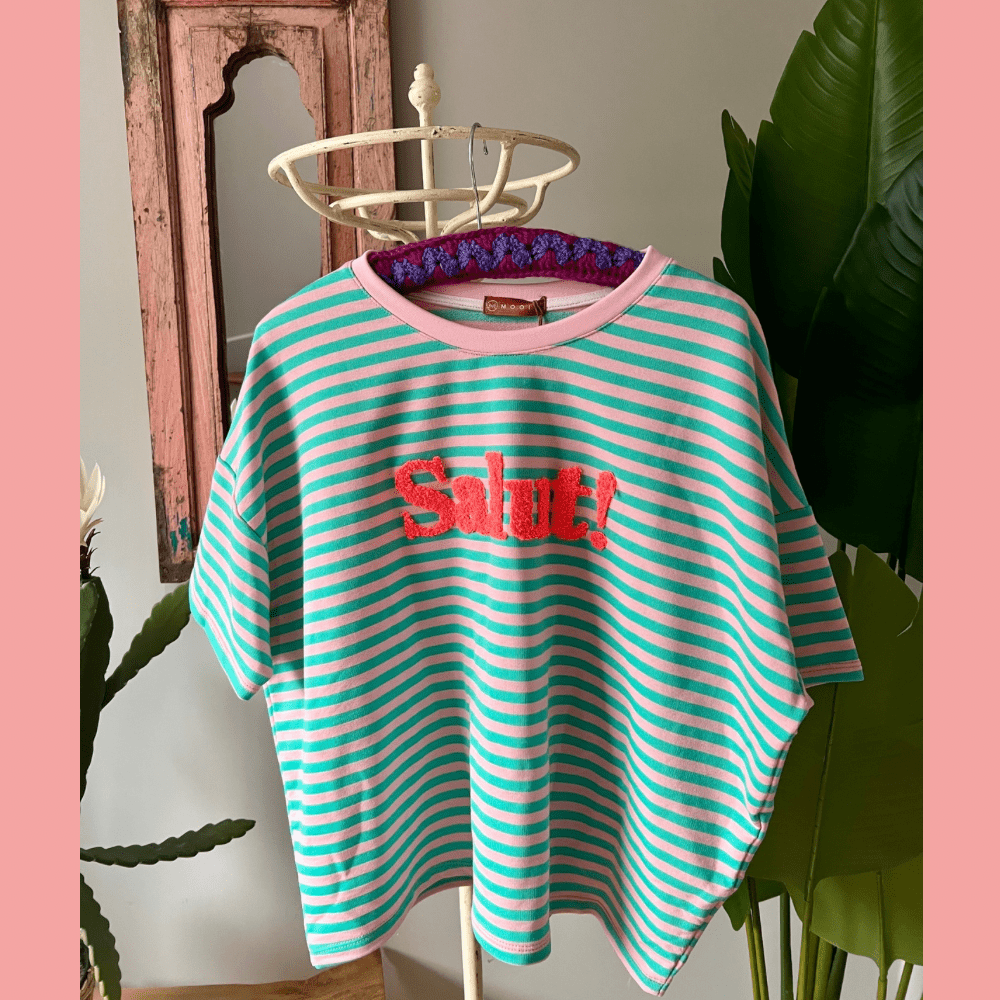 Shirt Salut mint/lila - VACA VACA