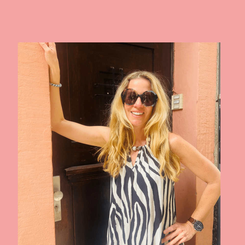 Zebrakleid mit Perlendetail - VACA VACA