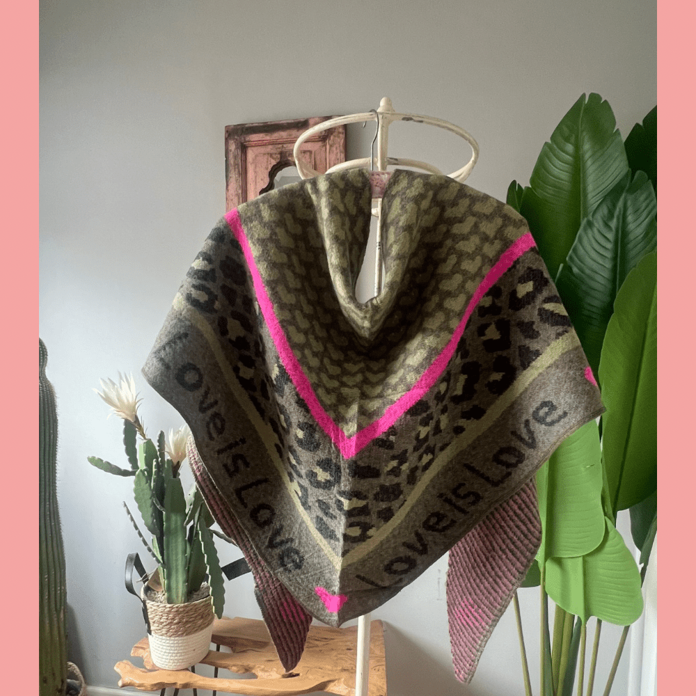 Dreieckstuch mit Cashmere - Anteil army - VACA VACA