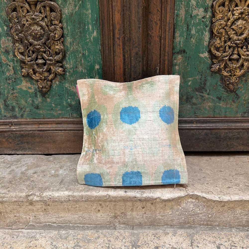 Ikat - Samt Kissenhülle 40x40cm Unikat 4C - VACA VACA
