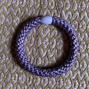 Kknekki hair tie Lilac glitter 1731