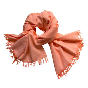 Neontuch orange Baumwolle N2