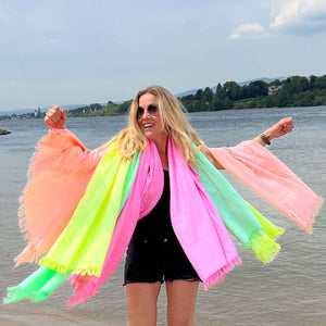 Neontuch pink - Baumwolle - N1