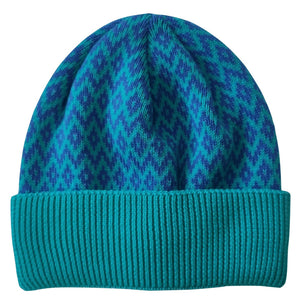 Beanie cotton diamond mare ultramarine hem in mare VA001_12