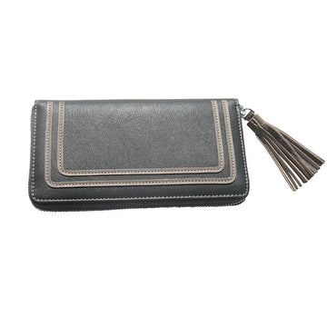 Geldbörse Mit Tassel Grey/beige