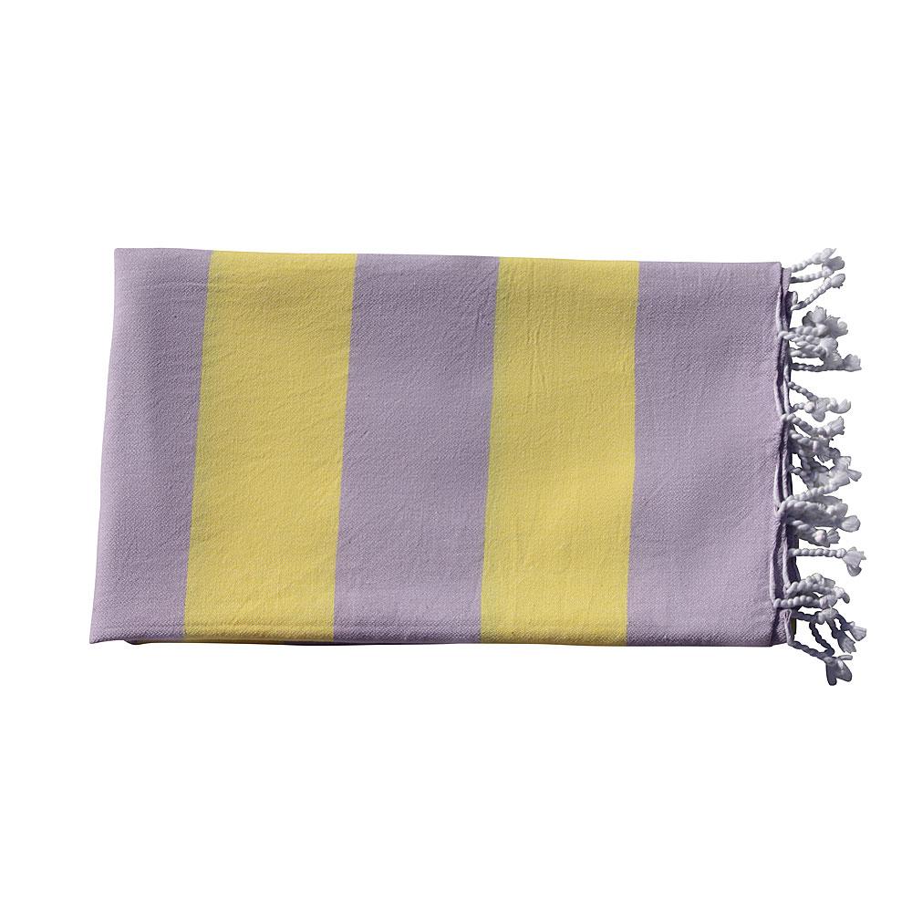 VACA VACA Hamamtuch Baumwolle Bonbon yellow lilac 1416 - Ökotex zertifiziert - VACA VACA