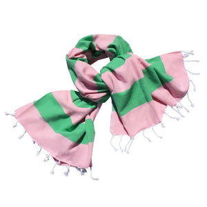 Hamamtuch Baumwolle Pink Green ökotex Zertifiziert Online Exklusiv