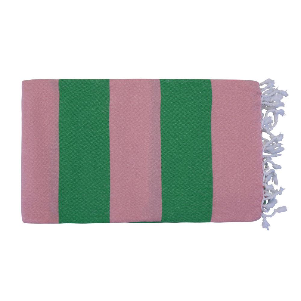 VACA VACA Hamamtuch Baumwolle pink green 1439 - VACA VACA